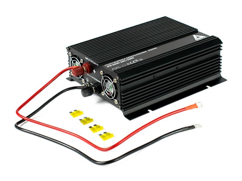 AZO IPS-2000 PRZETWORNICA NAPIĘCIA 24V/230V 2000W np. POMPY LODÓWKI - 3 lata gwarancji