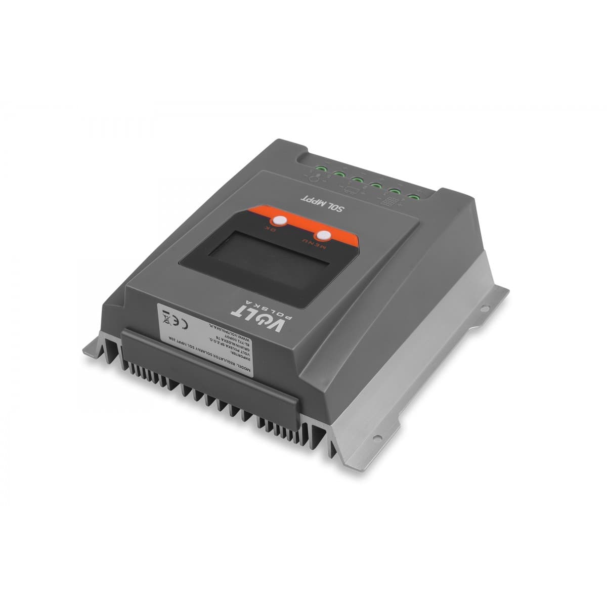 Regulator solarny ładowania Volt MPPT 20A do systemów 12/24V - LCD, bluetooth