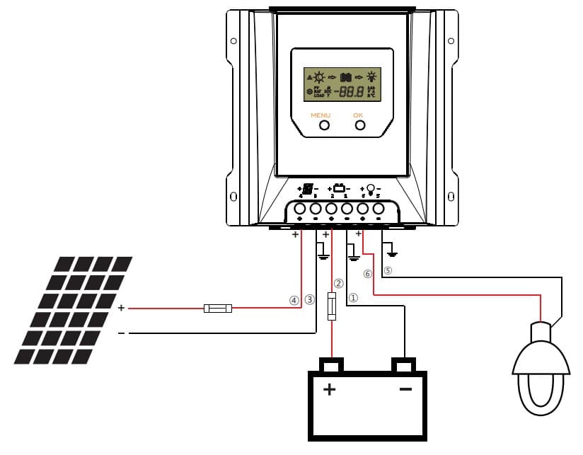 Regulator solarny ładowania Volt MPPT 20A do systemów 12/24V - LCD, bluetooth