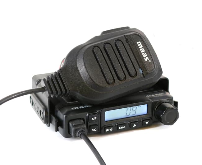 MAAS KCB-2000 ultra kompaktowe CB radio z VOX, automatyczną blokadą szumów, RF Gain