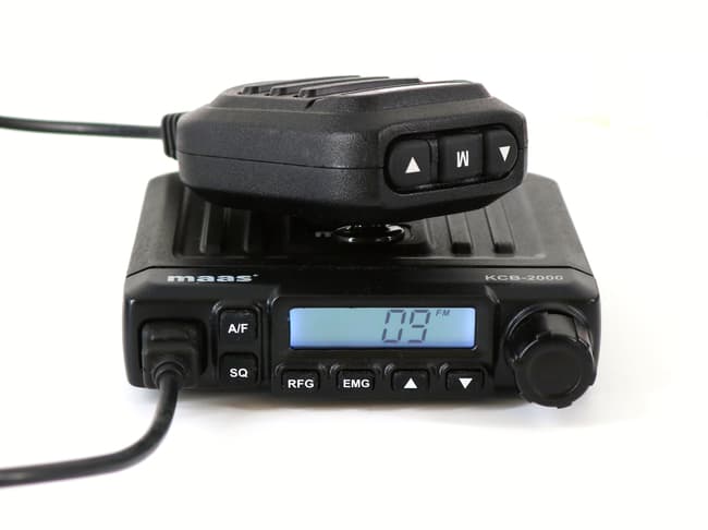 Zestaw mini CB radio MAAS KCB-2000 + krótka dyskretna antena 45cm na magnesie