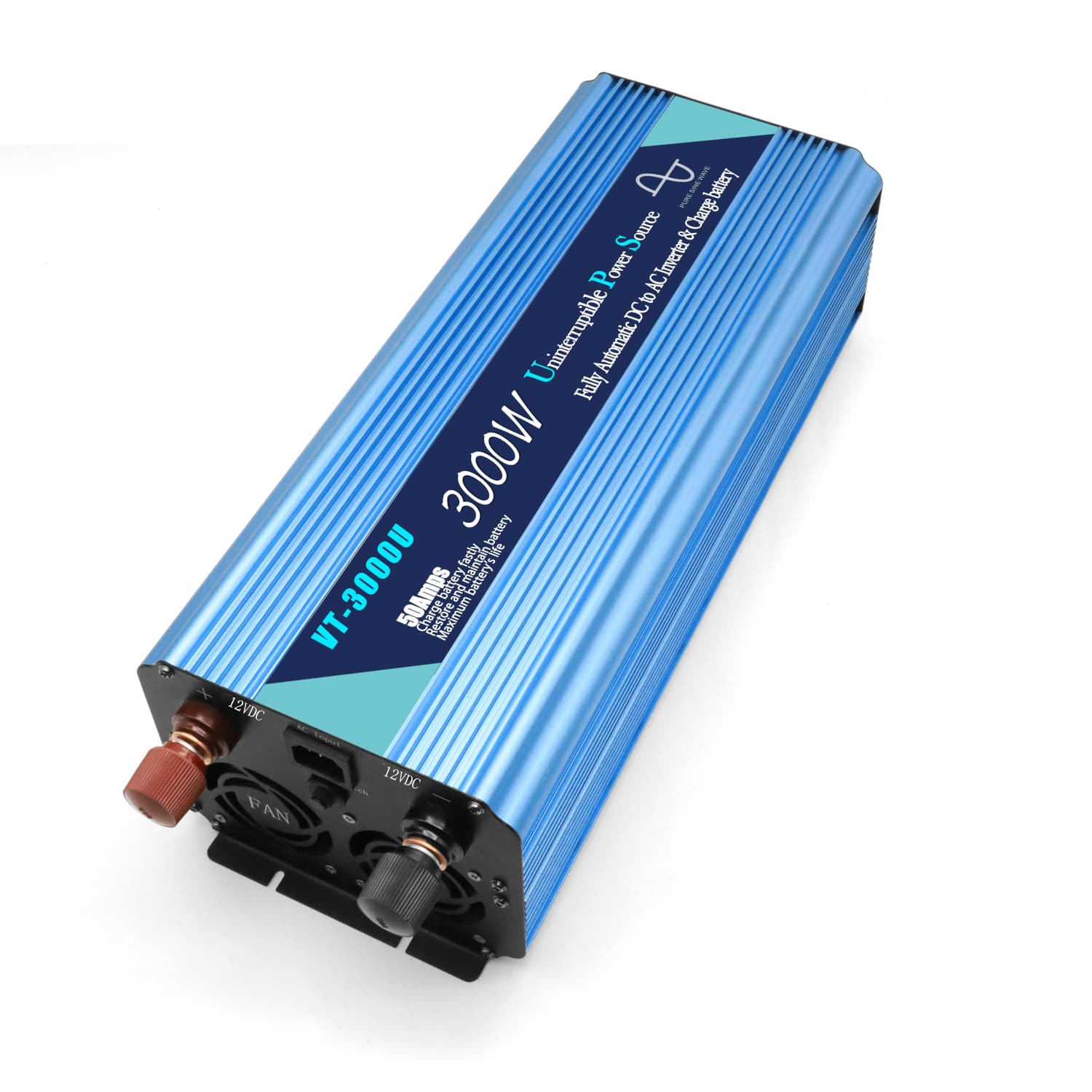 Zasilacz awaryjny UPS 6000W przetwornica 12V/230V CZYSTY SINUS - VoitaTech VT-3000U