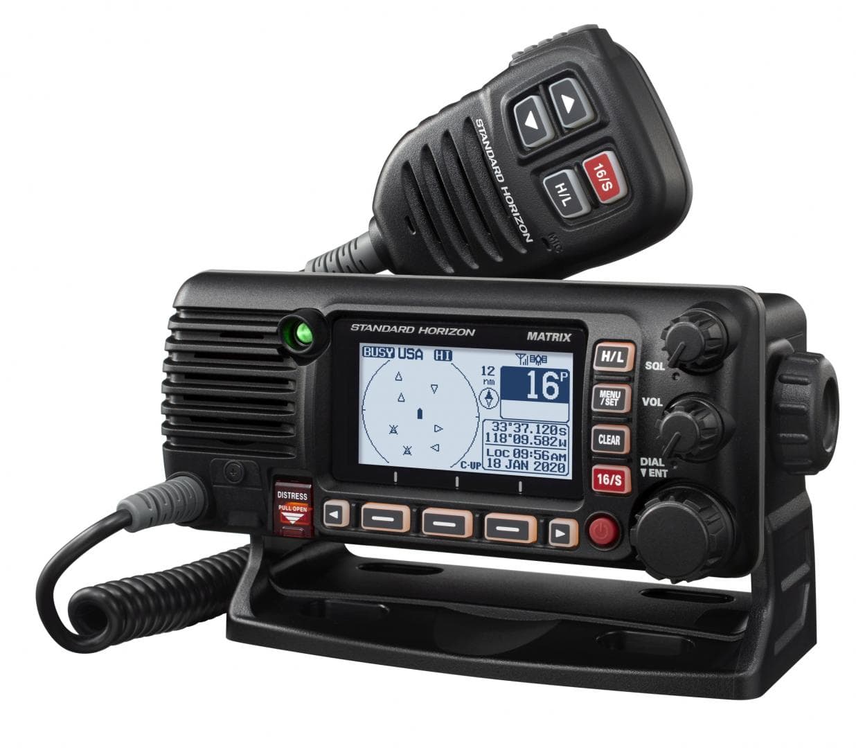 Standard Horizon GX-2400 GPS radiotelefon morski moc 25W, DSC klasa D, GPS NMEA 2000, ATIS, IPX8 - np. do montażu w kokpit