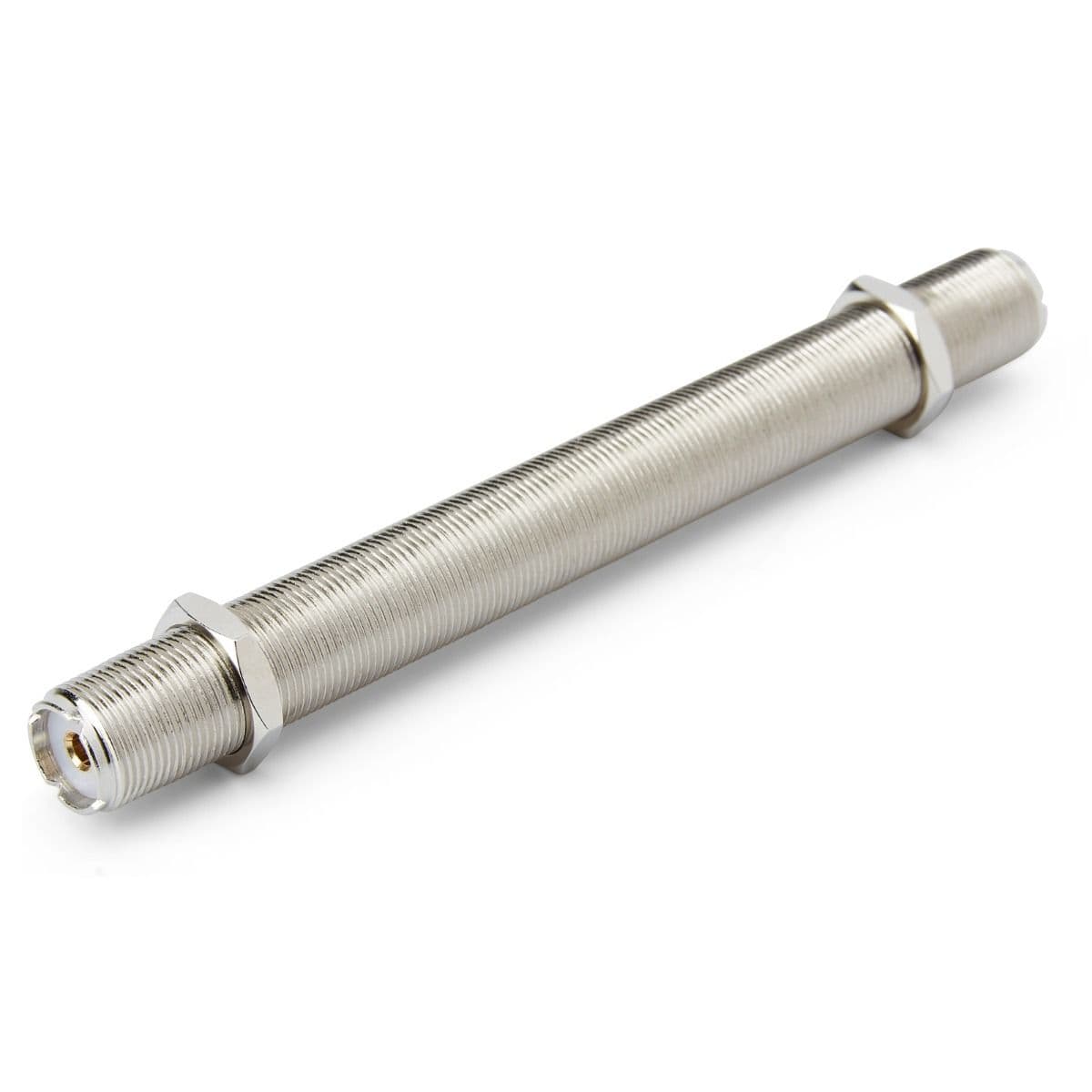 Beczka 2x gniazdo UHF łącznik DŁUGI 150mm (np. do obudowy, łącznik PL SO-239 do wtyków UC-1)