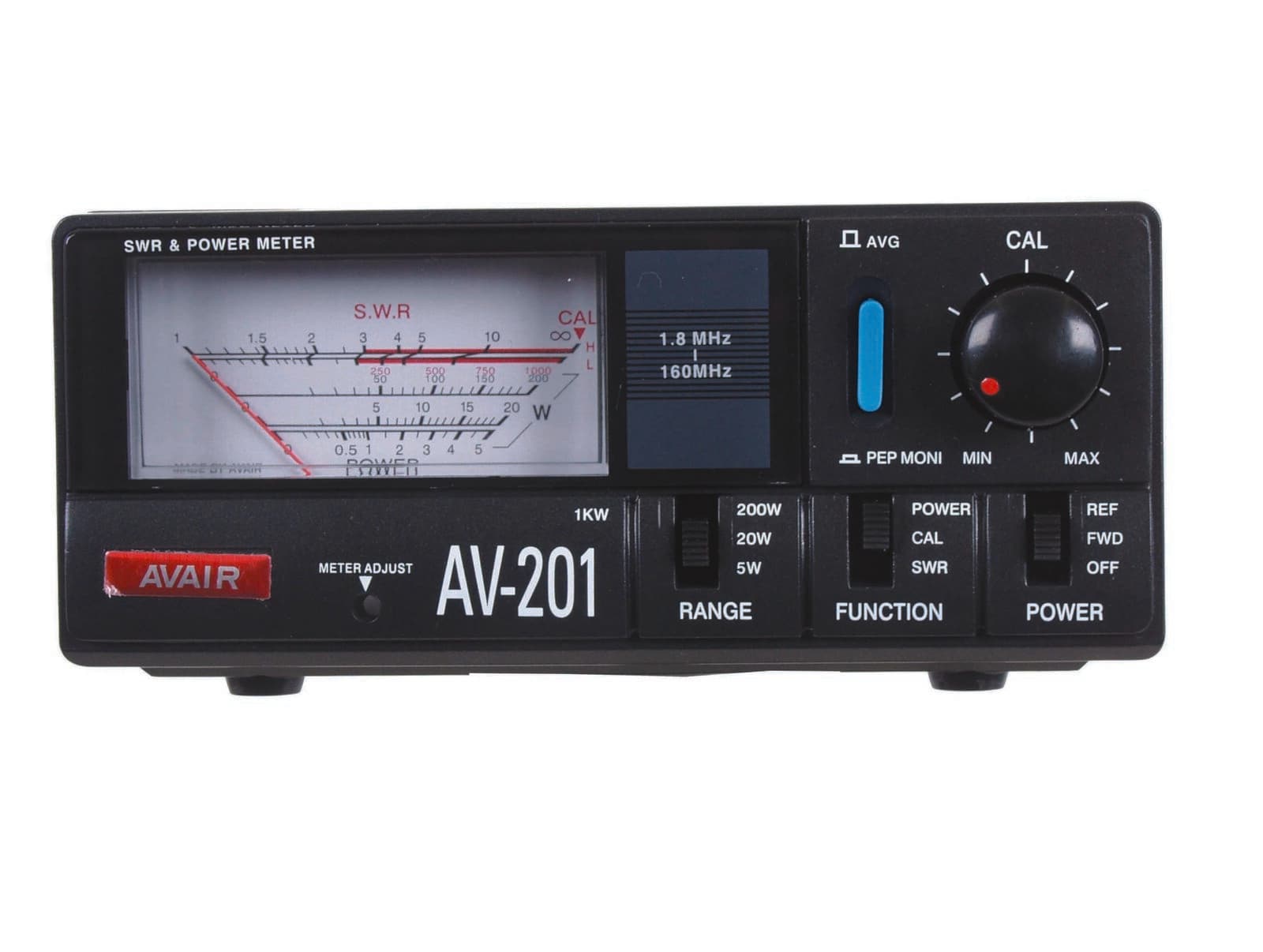 AVAIR AV-201 REFLEKTOMETR HF VHF 1.8-160 MHz - pomiar SWR/PWR 1000W