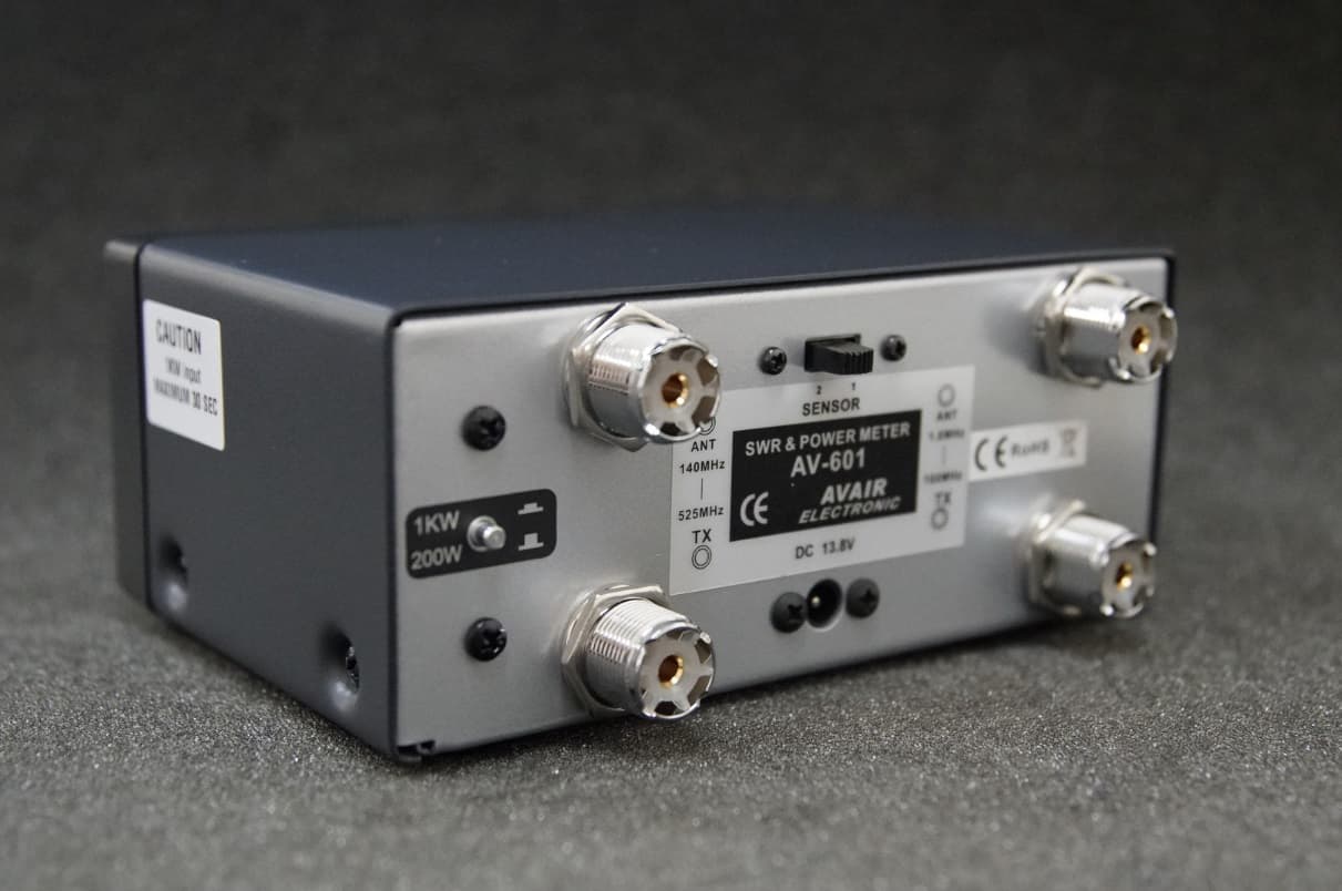 AVAIR AV-601 REFLEKTOMETR HF VHF UHF 1.8-525MHz - pomiar SWR/PWR 1000W