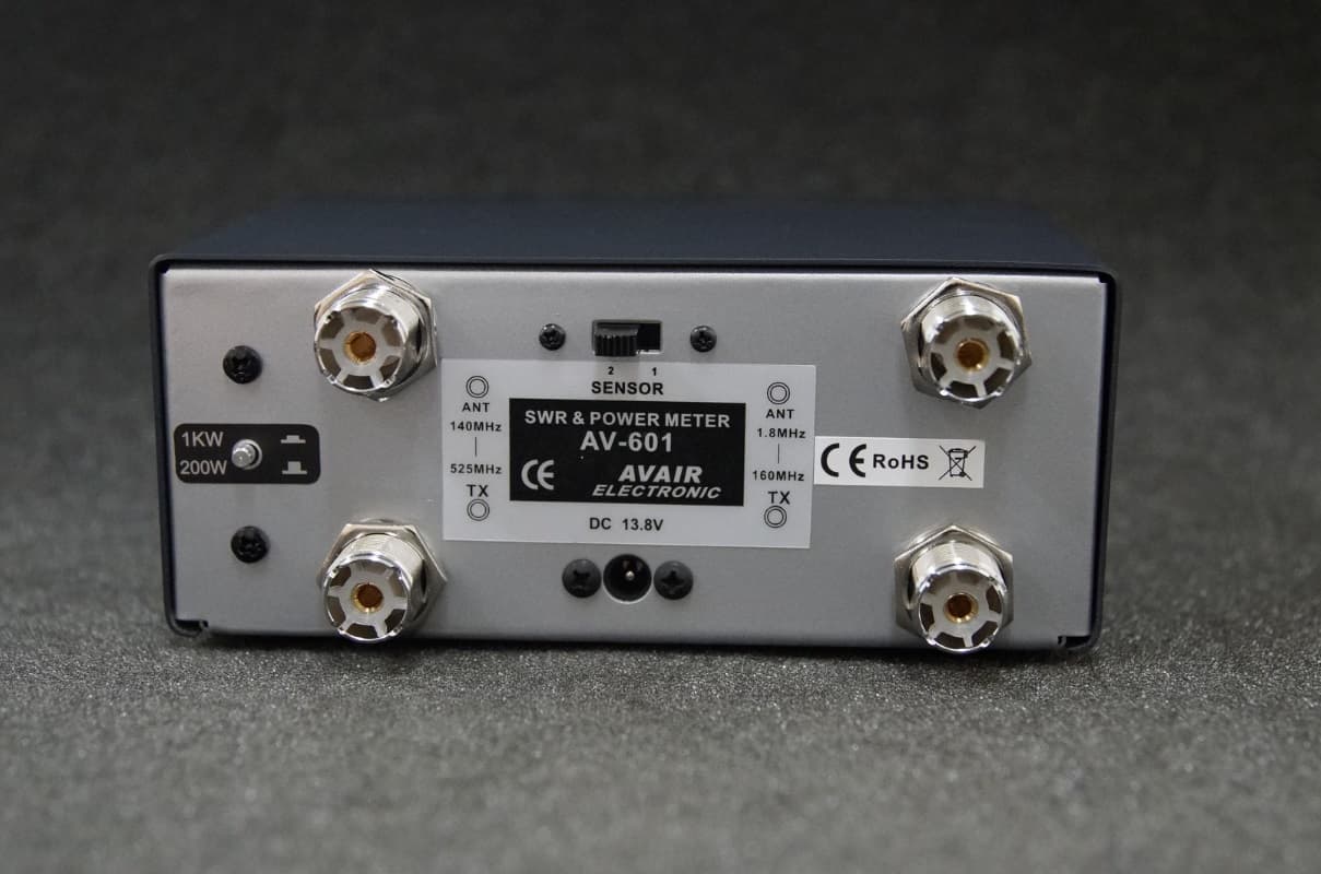 AVAIR AV-601 REFLEKTOMETR HF VHF UHF 1.8-525MHz - pomiar SWR/PWR 1000W