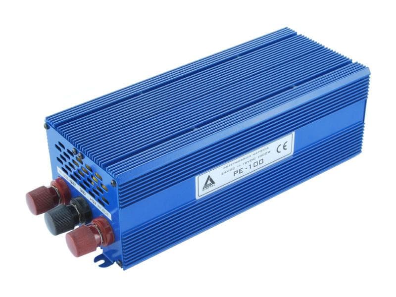 AZO PE-100 REDUKTOR NAPIĘCIA 24V/13,8V 1000W przetwornica napięcia np. do CB radio, NAVI, radio samochodowe - 5 lat gwarancji, produkcja polska