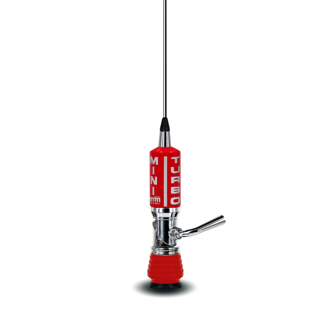 LEMM AT-1002L MINITURBO LARGE antena CB montażowa 165cm kabel 4m kolor CZERWONY