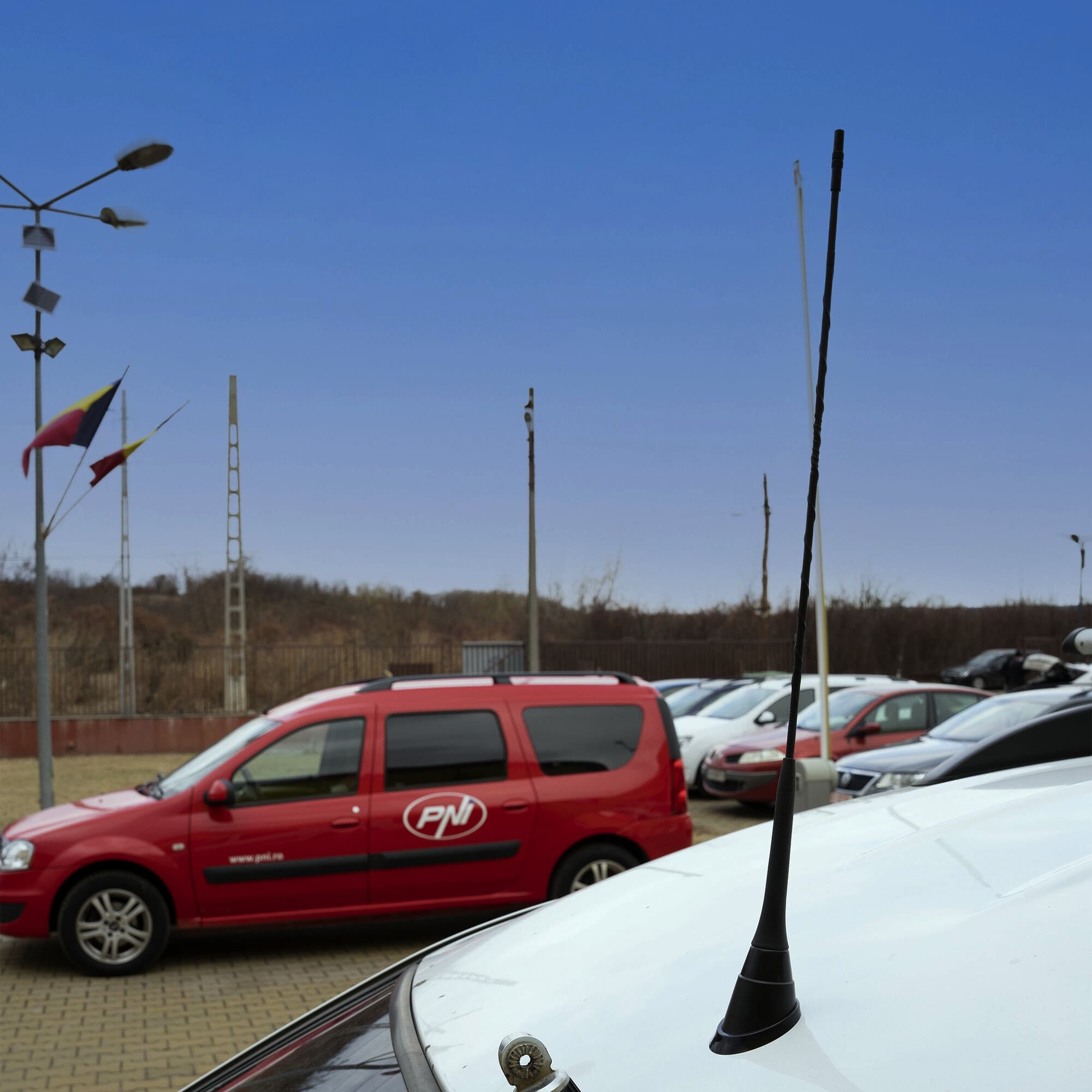 PNI DUPLEX 2000 dyskretna antena CB + FM montażowa (alternatywa dla Sirio Triflex)
