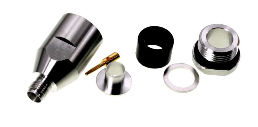 Gniazdo SMA skręcane na przewód 7mm np. RF-7, UltraFlex 7, Aircell 7 - superjakość PTFE/GOLD # KONEKTOR PRO #