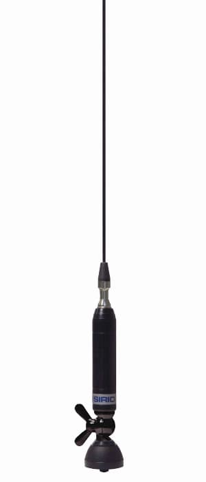 SIRIO TITANIUM 1500 NE Antena CB montażowa (do płytkiego montażu) 142cm kabel 4m, czarny promiennik