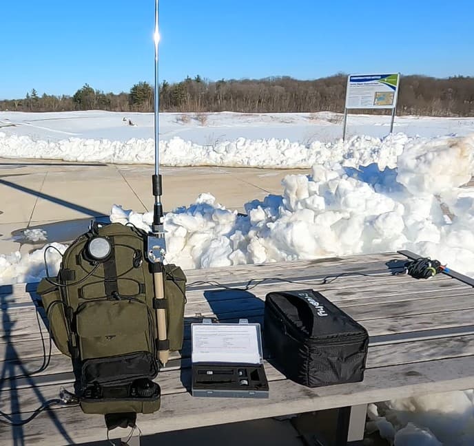 JNCRadio M-104 ultralekka antena HF przenośna 7, 14, 21, 28MHz 50W SOTA POTA Field Day działka wakacje