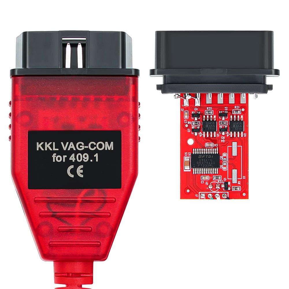 Interfejs diagnostyczny OBD-2 VAG COM 409.1 czip 9241A + FT232RL / kabel do komputera KKL USB do Volkswagen Audi Seat Skoda