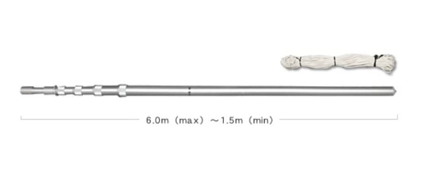 Diamond DAP600 przenośny teleskopowy maszt antenowy dł. 6m aluminium np. SOTA POTA Field Day działka wakacje kamper