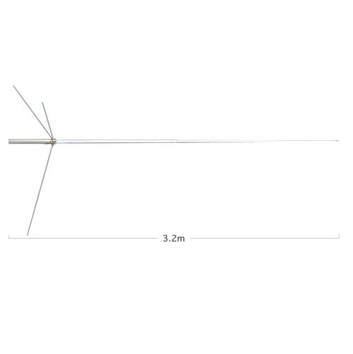 Diamond F22H antena bazowa VHF 2 x 7/8 fali 144-174MHz długość 320cm, włókno szklane