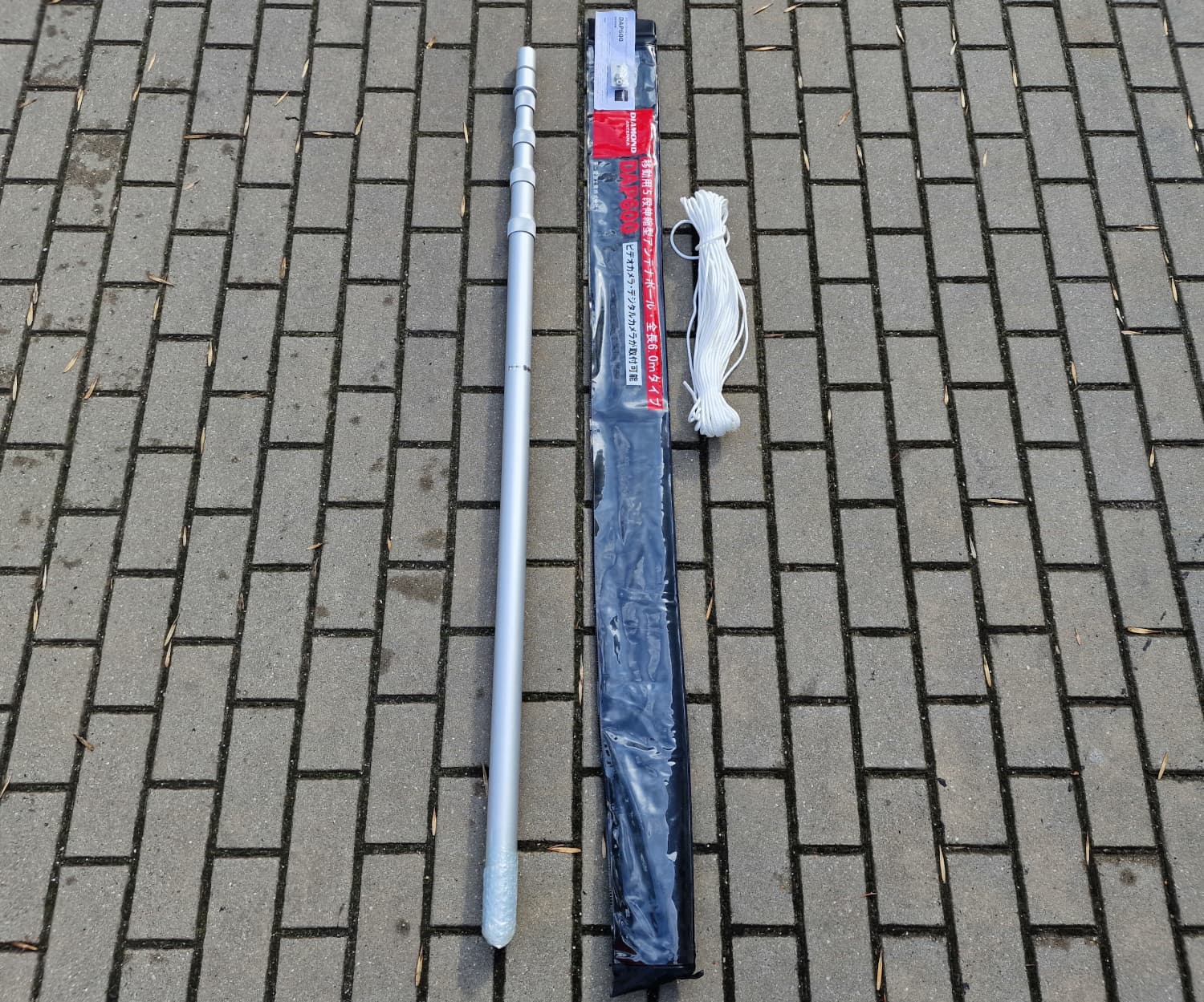 Diamond DAP600 przenośny teleskopowy maszt antenowy dł. 6m aluminium np. SOTA POTA Field Day działka wakacje kamper