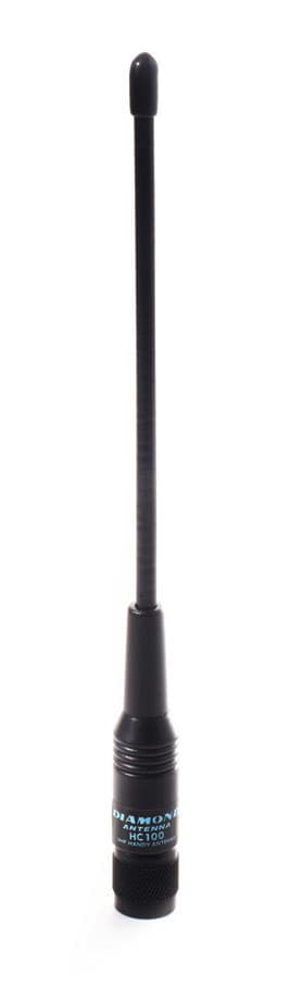 Diamond HC100 TNC + adapter BNC Antena przenośna VHF 134-174MHz długość 19cm złącze TNC/BNC