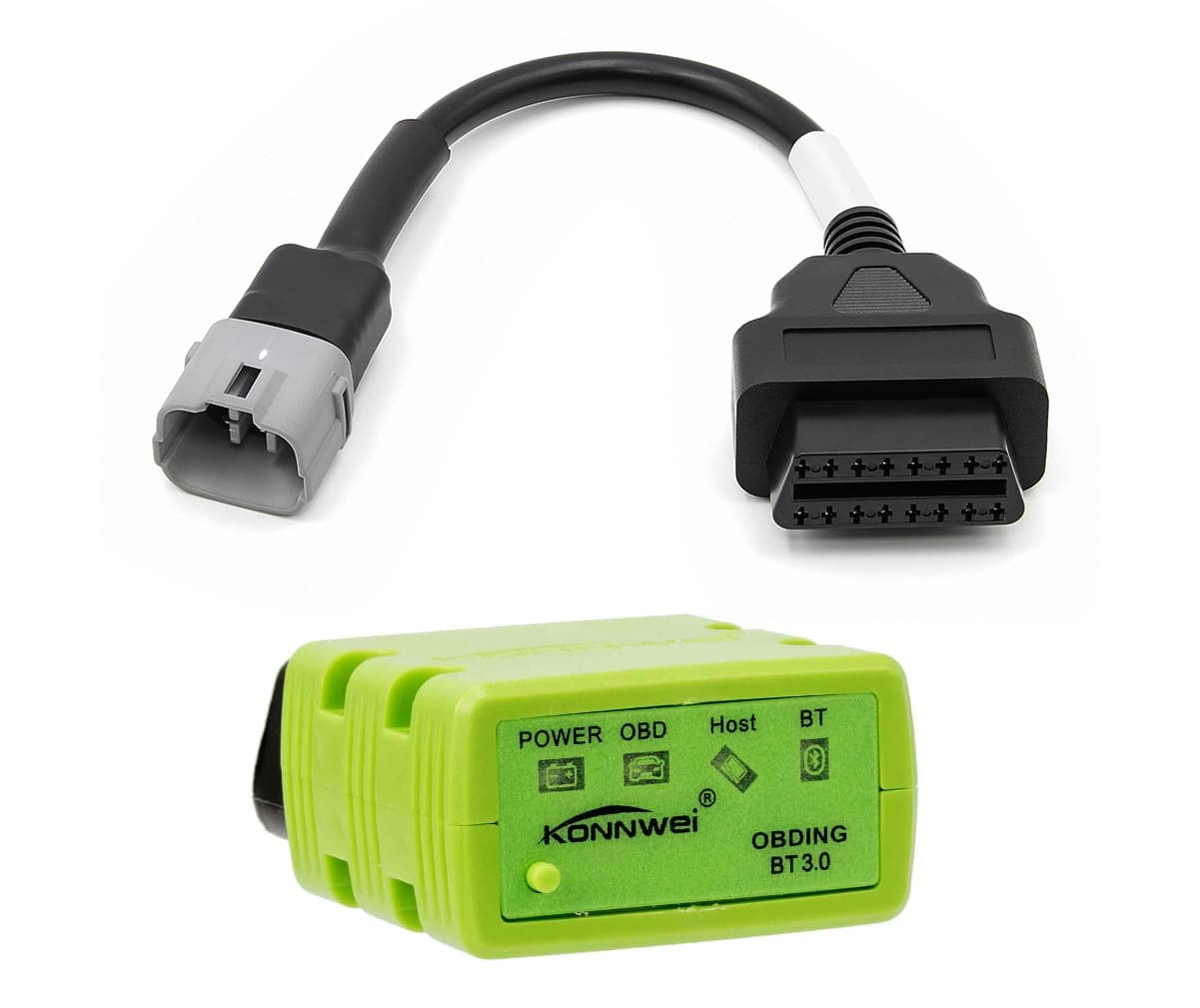 Diagnostyka motocykli Suzuki dla Android - zestaw interfejs OBD-2 KW902 BT + adapter 6-pin