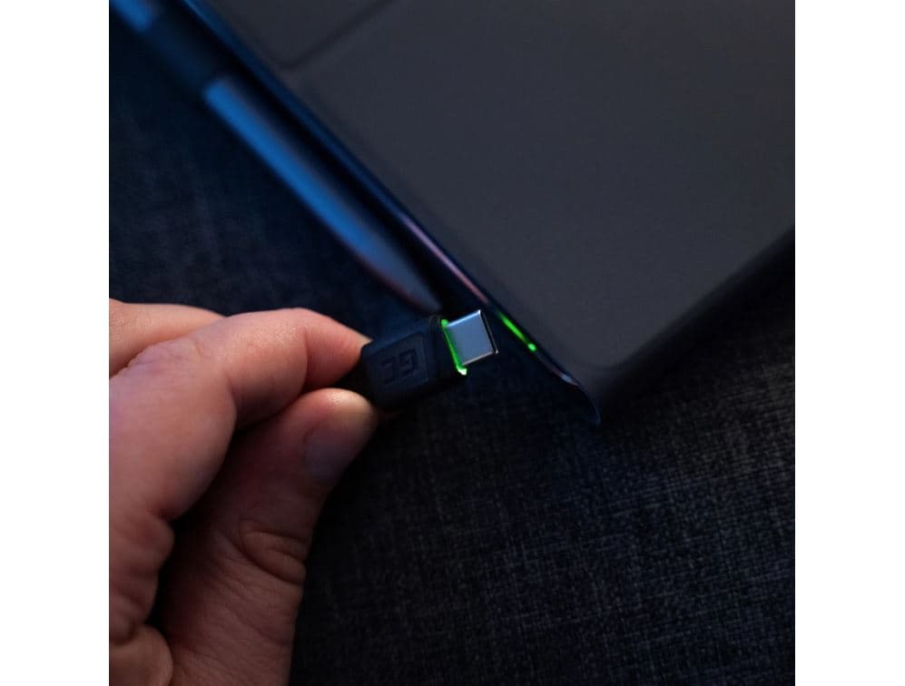 Zestaw 3x GC RAY kabel 1,2m przewód zasilający USB-A / USB-C LED nylonowy wytrzymały SUPERJAKOŚĆ