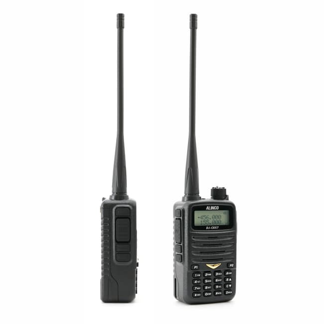 Alinco DJ-CRX7 Export radiotelefon przenośny 5W VHF UHF 136-174/400-480MHz, VOX, scrambler