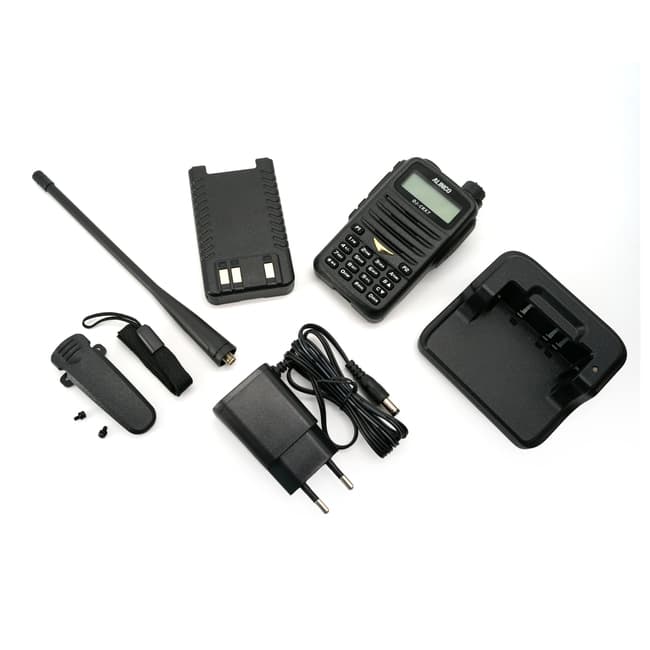 Alinco DJ-CRX7 Export radiotelefon przenośny 5W VHF UHF 136-174/400-480MHz, VOX, scrambler
