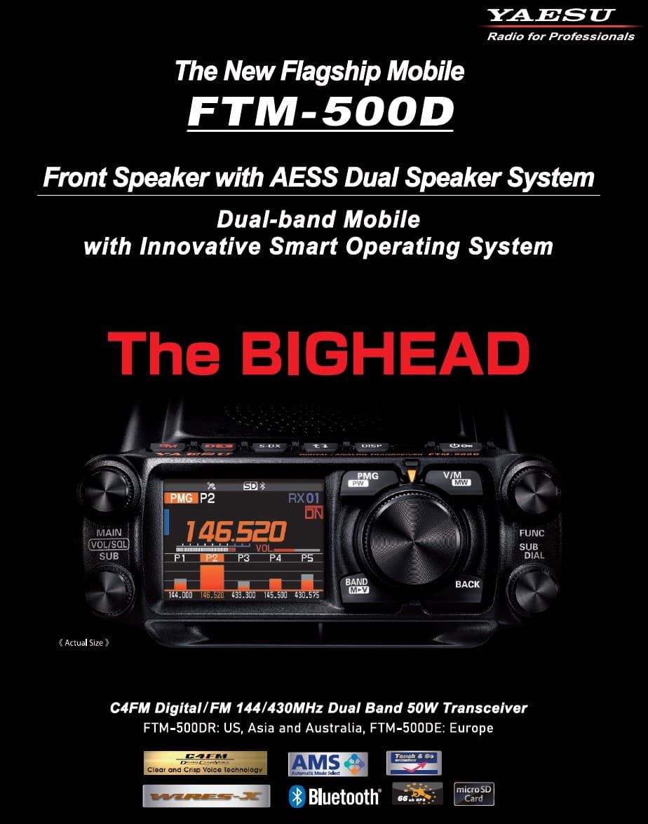 YAESU FTM-500DE radiotelefon amatorski VHF/UHF CYFROWY C4FM GPS APRS AESS - pełna polska instrukcja