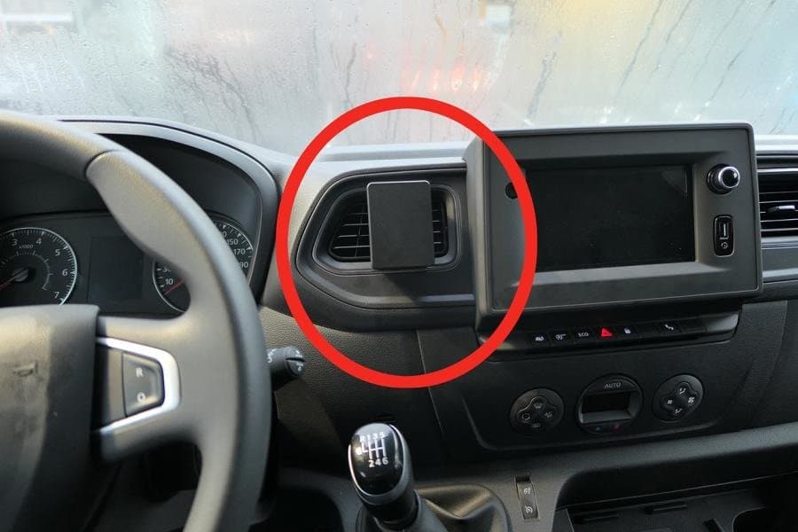 Brodit Proclip do Renault Master 20-23, Nissan NV400 21-22, Primastar 22-23, Opel Movano 20-22 uchwyt samochodowy w kratkę nawiewu 855592 *SUPERJAKOŚĆ* 5 lat gwarancji