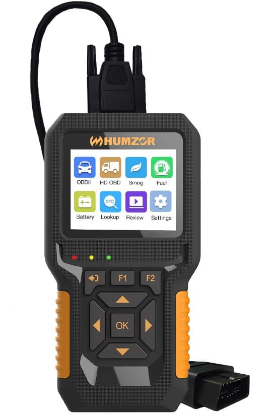 HUMZOR NC601 skaner diagnostyczny OBD-2 - auta osobowe i ciężarowe, adapter J1939 - odczyt i kasowanie błędów komputera - uniwersalny