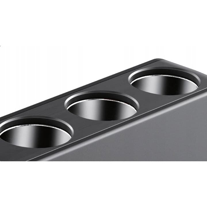 Rozgałęźnik do gniazda zapalniczki 3x 12/24V, 3x USB (1x QC3.0), 2x USB-C 30W woltomierz, włączniki (rozdzielacz gniazda zapalniczki MBGLine HC67C)