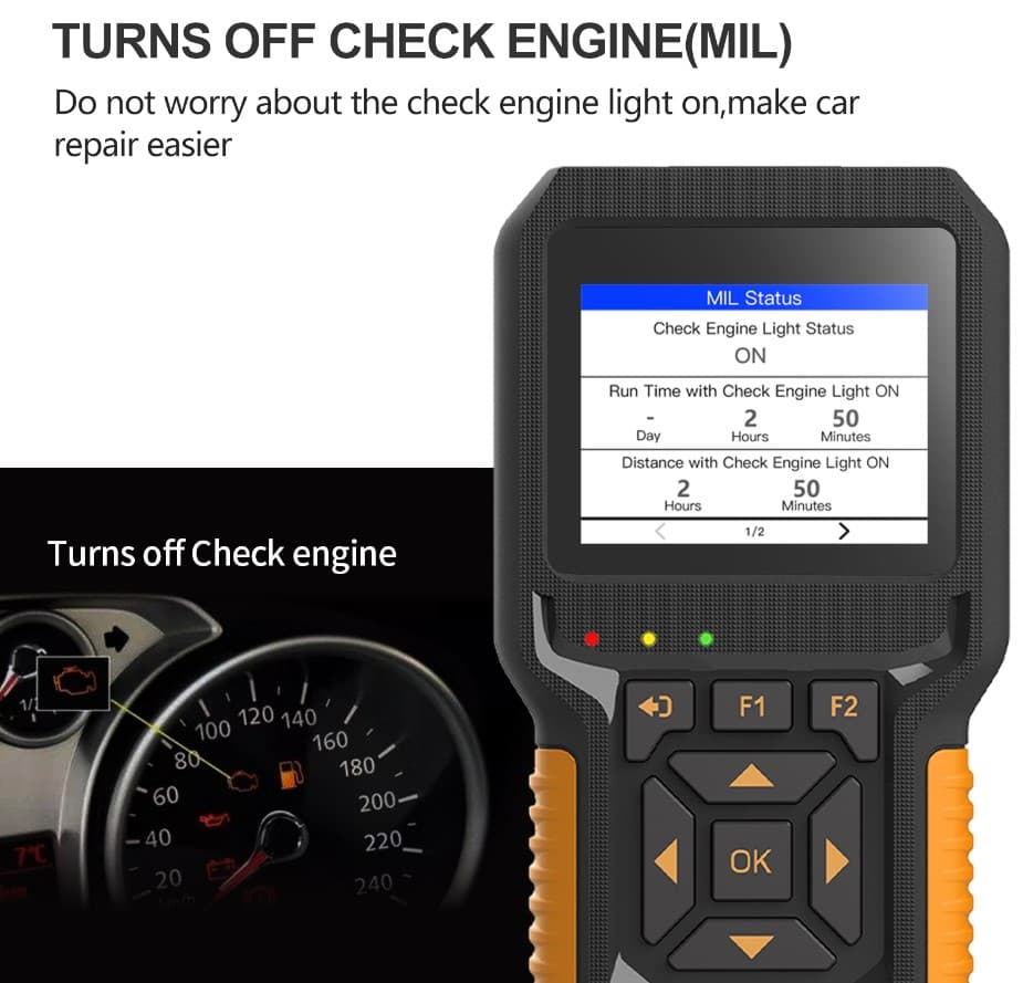 HUMZOR NC601 skaner diagnostyczny OBD-2 - auta osobowe i ciężarowe, adapter J1939 - odczyt i kasowanie błędów komputera - uniwersalny