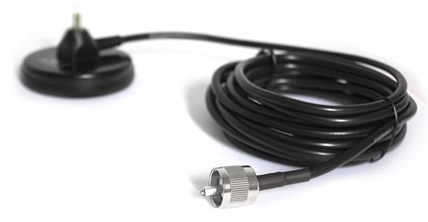 Komunica KP-Mini-Dual PL 50cm antena samochodowa do skanerów, SDR, krótkofalówek VHF/UHF wtyk UC-1