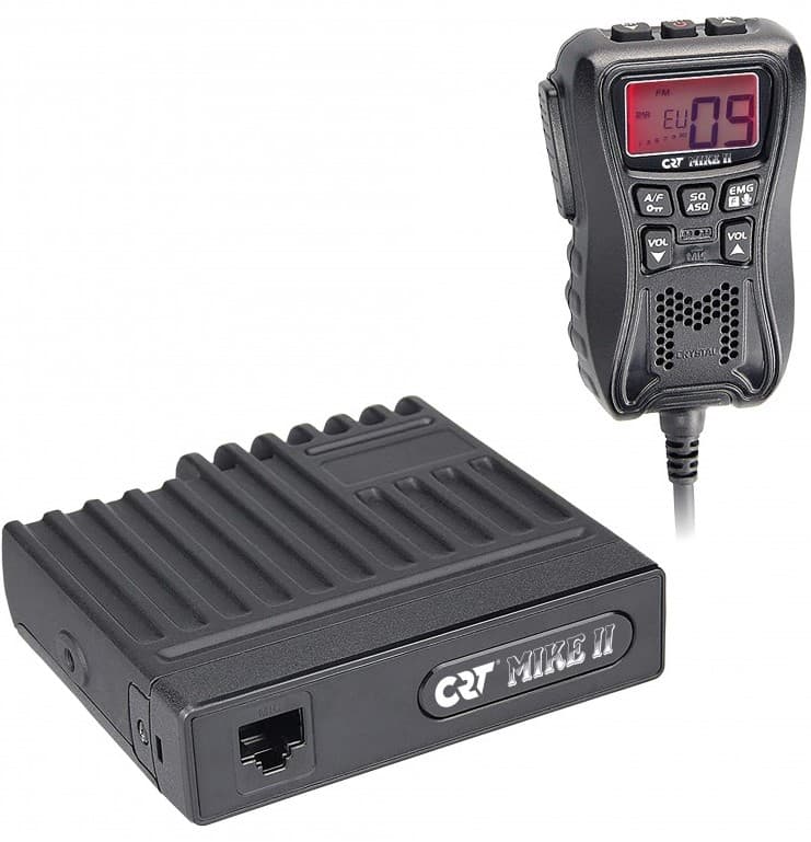 CRT MIKE II - dyskretne CB radio do zabudowy w aucie - sterowanie w mikrofonie - najnowsza wersja