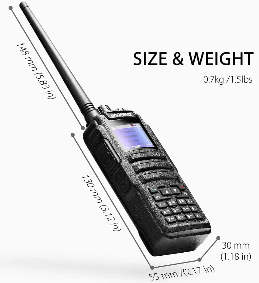 BAOFENG DM-1701 DMR Tier II RĘCZNY RADIOTELEFON VHF/UHF (136-174/400-480MHz)