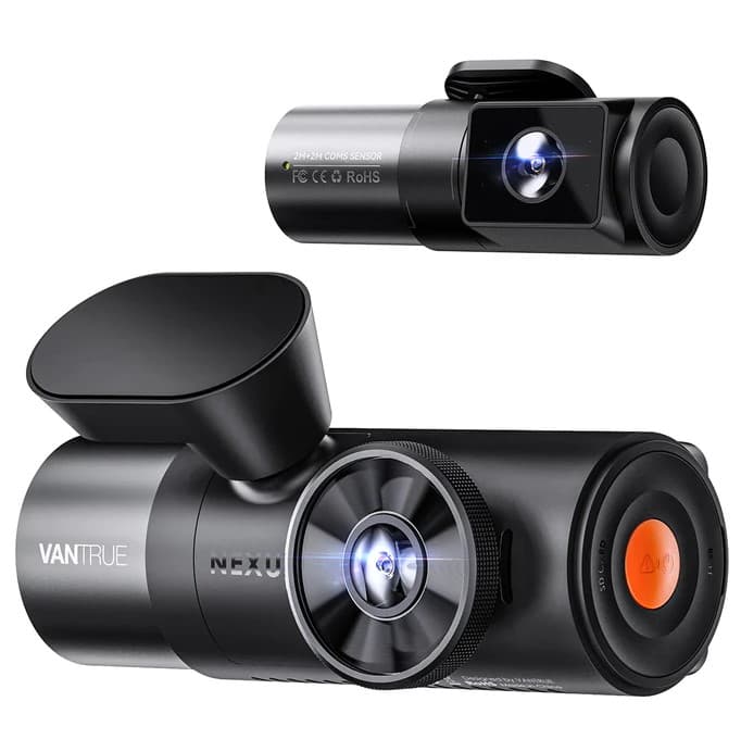 Vantrue N5 4CH przód tył wnętrze x 2 - 360° idealny wideorejestrator np. do TAXI, UBER, BOLT - Łódź, Zbąszyńska 2 (Vantrue Nexus 5)