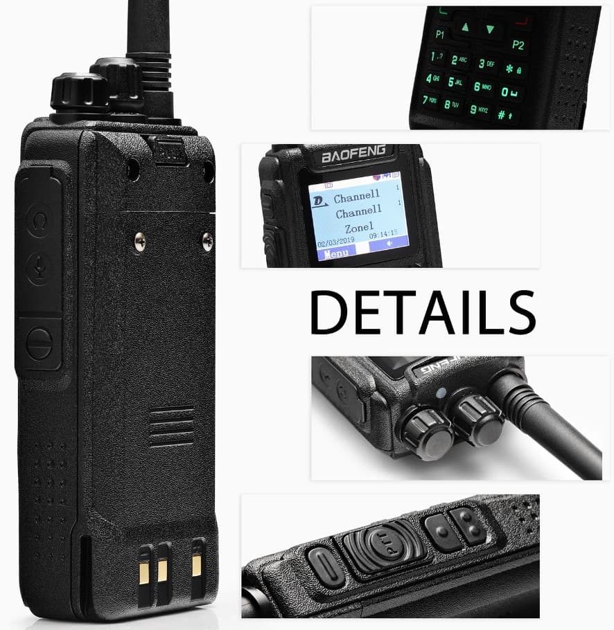 BAOFENG DM-1701 DMR Tier II RĘCZNY RADIOTELEFON VHF/UHF (136-174/400-480MHz)