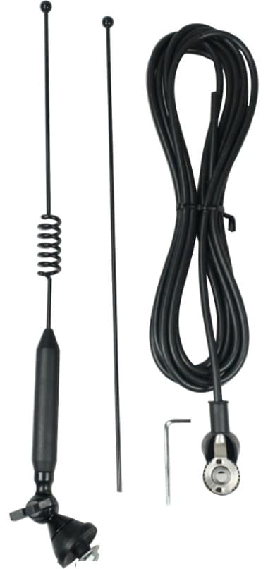 CRT MICRO 30/33N antena CB, długość tylko 38cm - dyskretna antena montażowa, czarna (jak Sirio Micro 30)