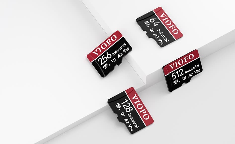 Oryginalna karta pamięci VIOFO micro SD 256GB INDUSTRIAL, microSDXC I U3 A2 V30, Ultra HD 4K - dedykowana do kamer samochodowych