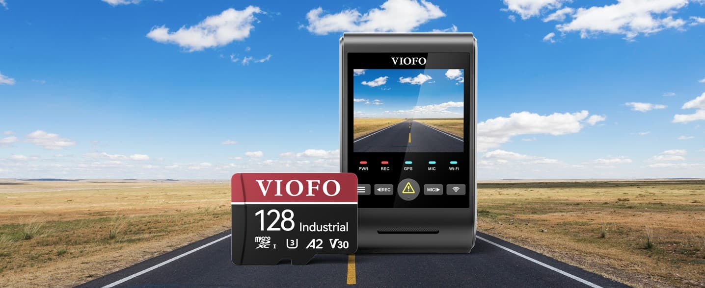 Oryginalna karta pamięci VIOFO micro SD 128GB INDUSTRIAL, microSDXC I U3 A2 V30, Ultra HD 4K - dedykowana do kamer samochodowych