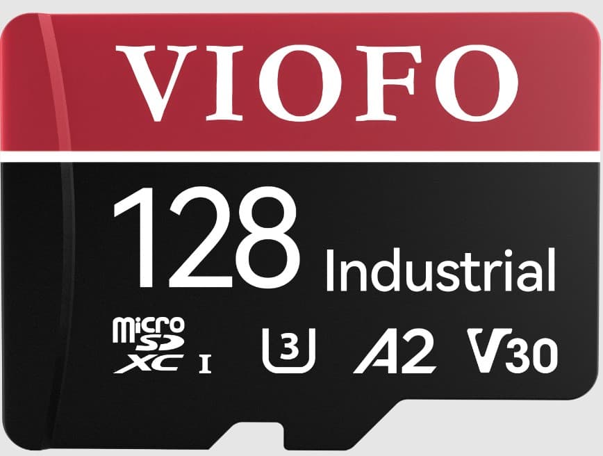 Oryginalna karta pamięci VIOFO micro SD 128GB INDUSTRIAL, microSDXC I U3 A2 V30, Ultra HD 4K - dedykowana do kamer samochodowych