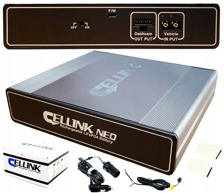 CELLINK NEO 5+ Slim powerbank 12V 4500mAh do zasilania kamery w trybie parking - np. do kamer BlackVue, Viofo, Vantrue