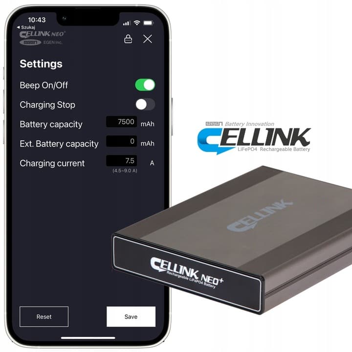 CELLINK NEO 8+S powerbank 12V 7500mAh do zasilania kamery w trybie parking - np. do kamer Viofo, BlackVue, Mio, Vantrue