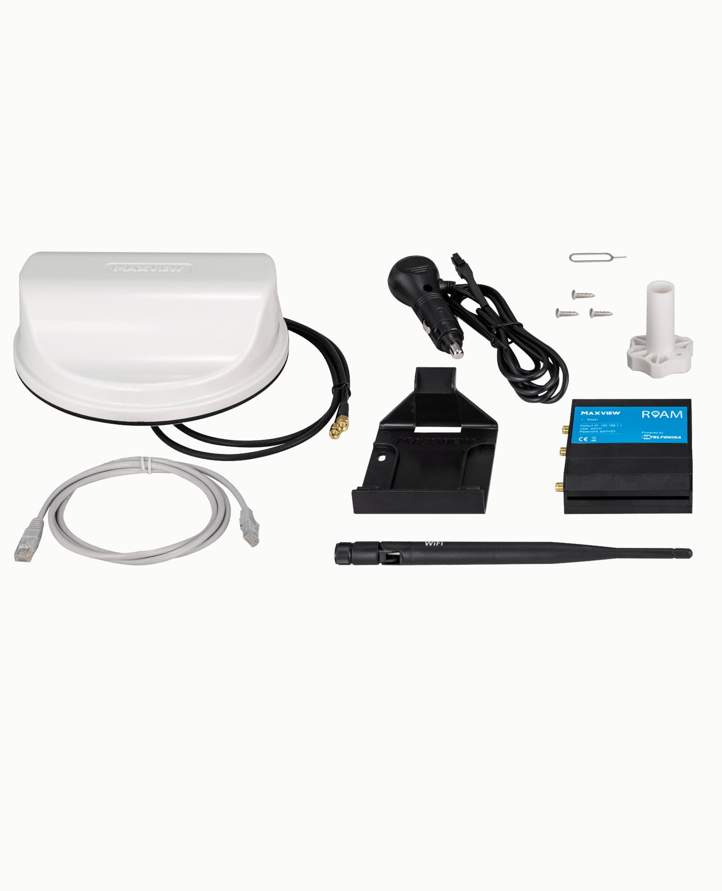MAXVIEW ROAM mobilny system WIFI (router WLAN 4G antena 5G) np. do kampera, łodzi, przyczepy, autobusu, karetki, jachtu