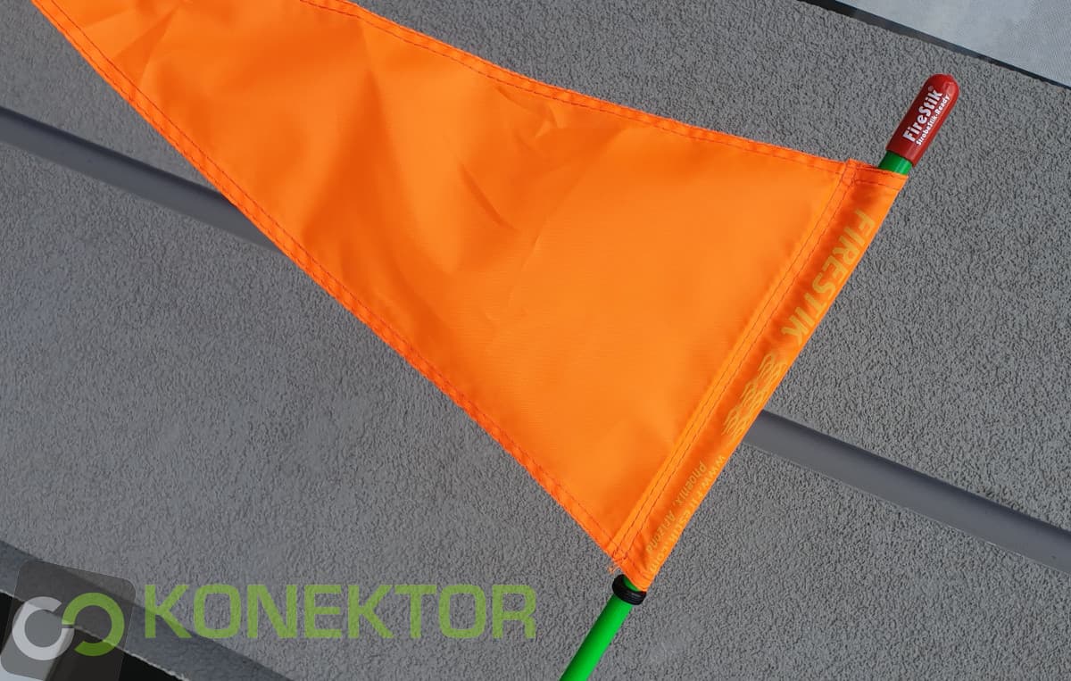 FireStik SR2-GREEN flaga bezpieczeństwa + maszt 65cm (chorągiewka) np. do quada, roweru, buggy, terenówki, skutera itd. (maszt offroad)