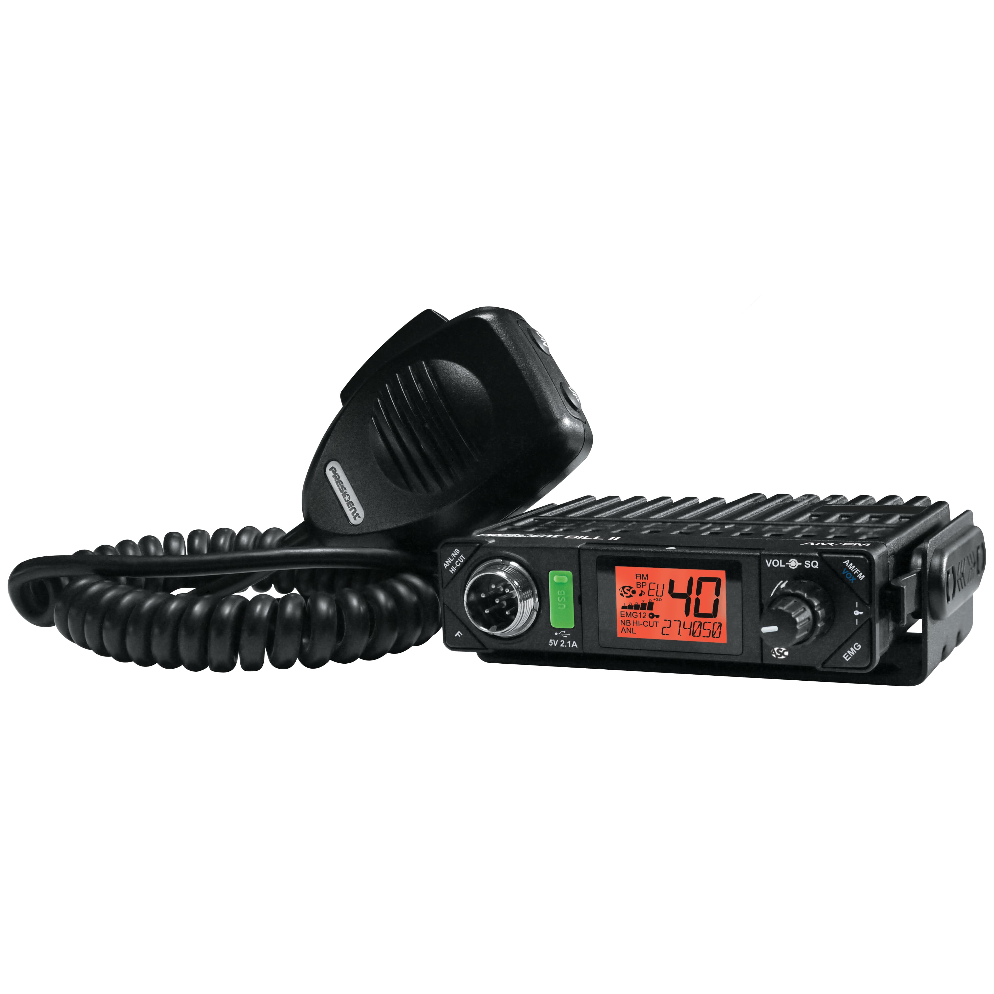 PRESIDENT BILL 2 ASC ultra kompaktowe CB radio z ASC do dyskretnego montażu