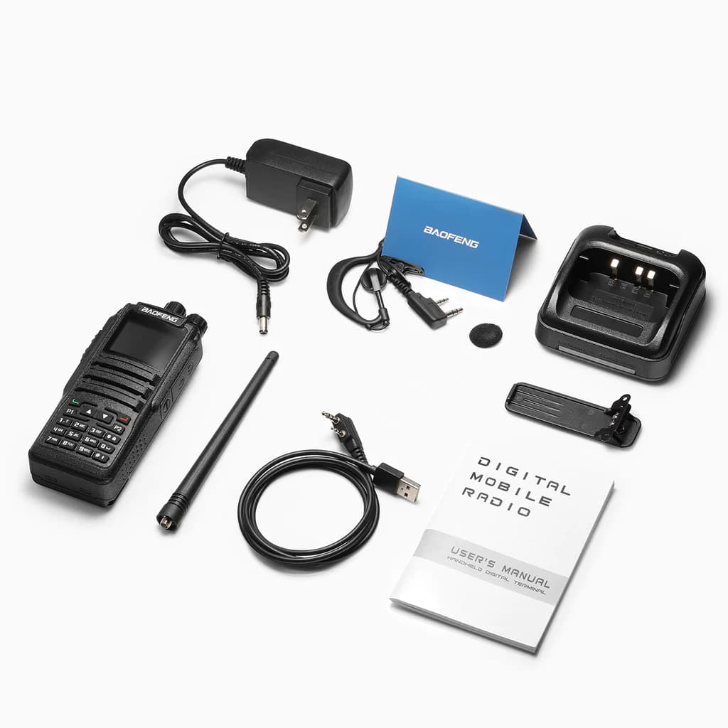 BAOFENG DM-1701 + kabel do programowania RĘCZNY RADIOTELEFON DMR Tier II VHF/UHF (136-174/400-480MHz)
