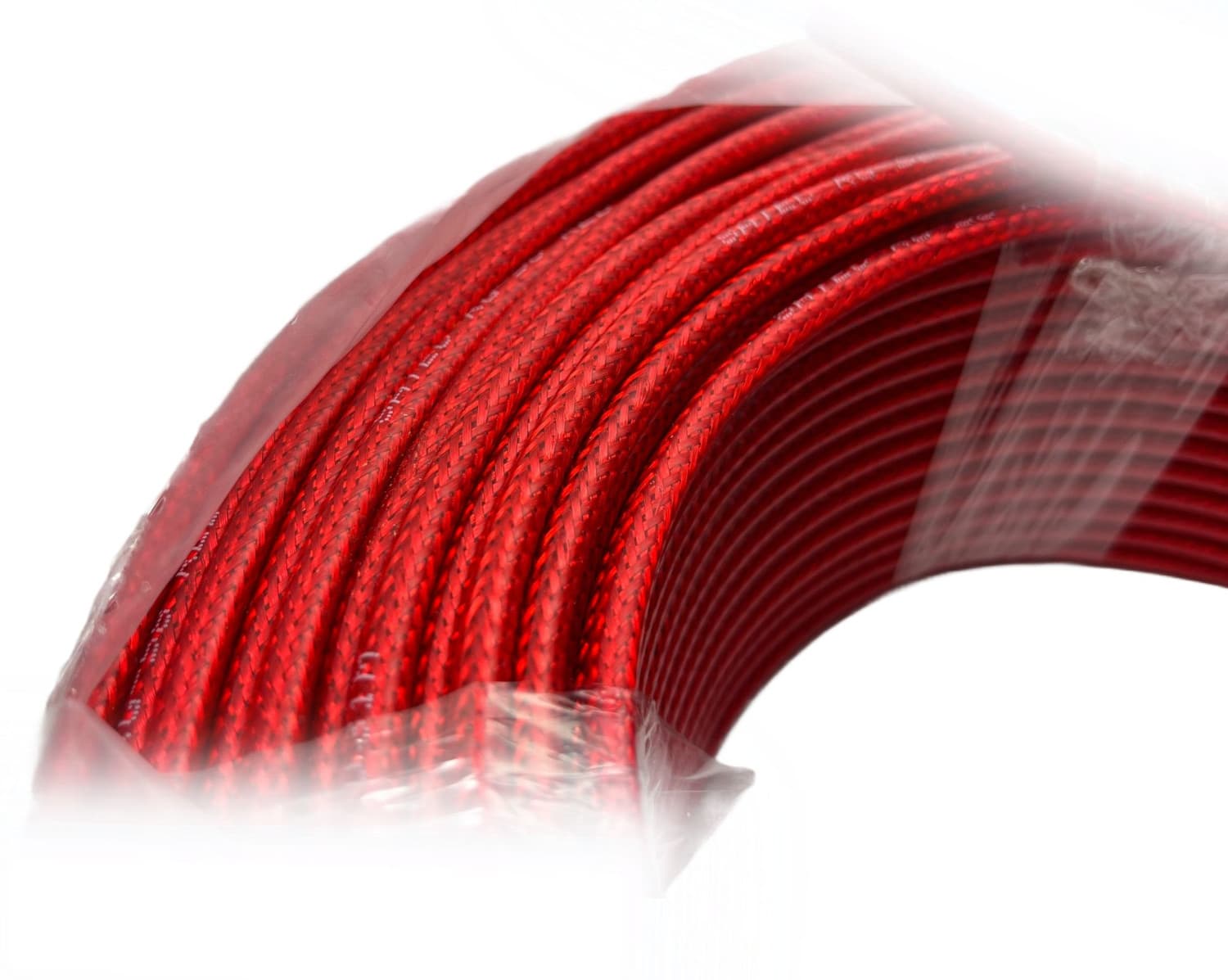KABEL RG-58 RED SATEC Premium przewód RG58 koncentryczny 50 Ohm np. do anten CB, KF, VHF, skanerów itp. (czerwona powłoka PVC)