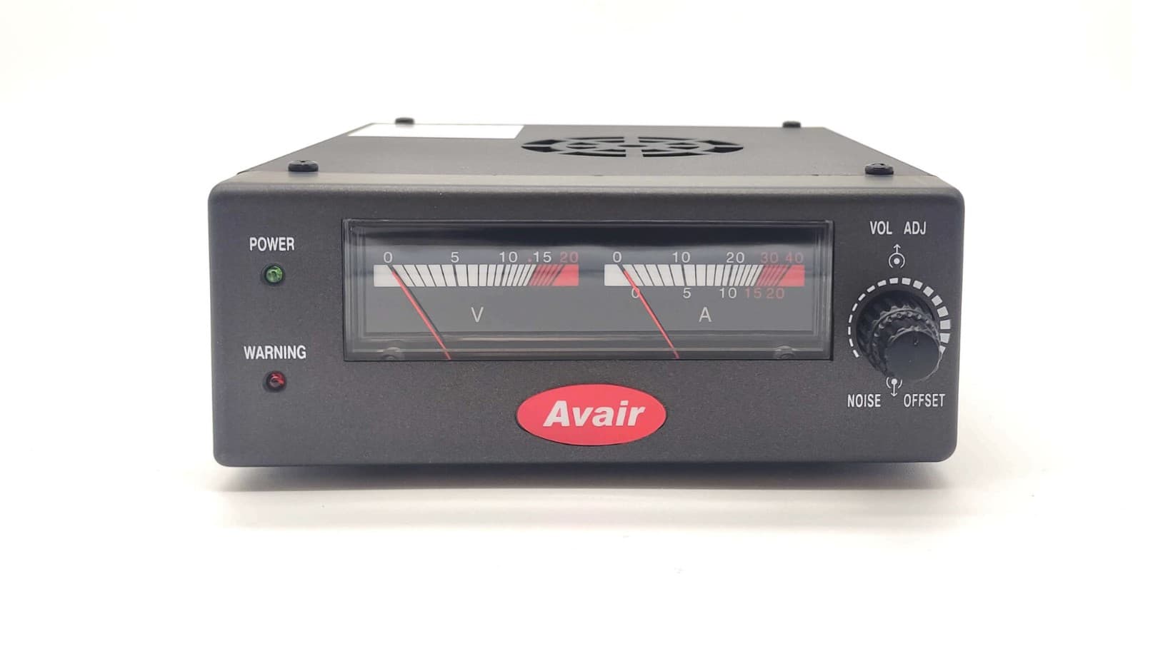 AVAIR AV-825NF radiokomunikacyjny zasilacz impulsowy 25A, regulacja napięcia 4-16V, z tłumikiem szumów, analogowe wskaźniki V/A