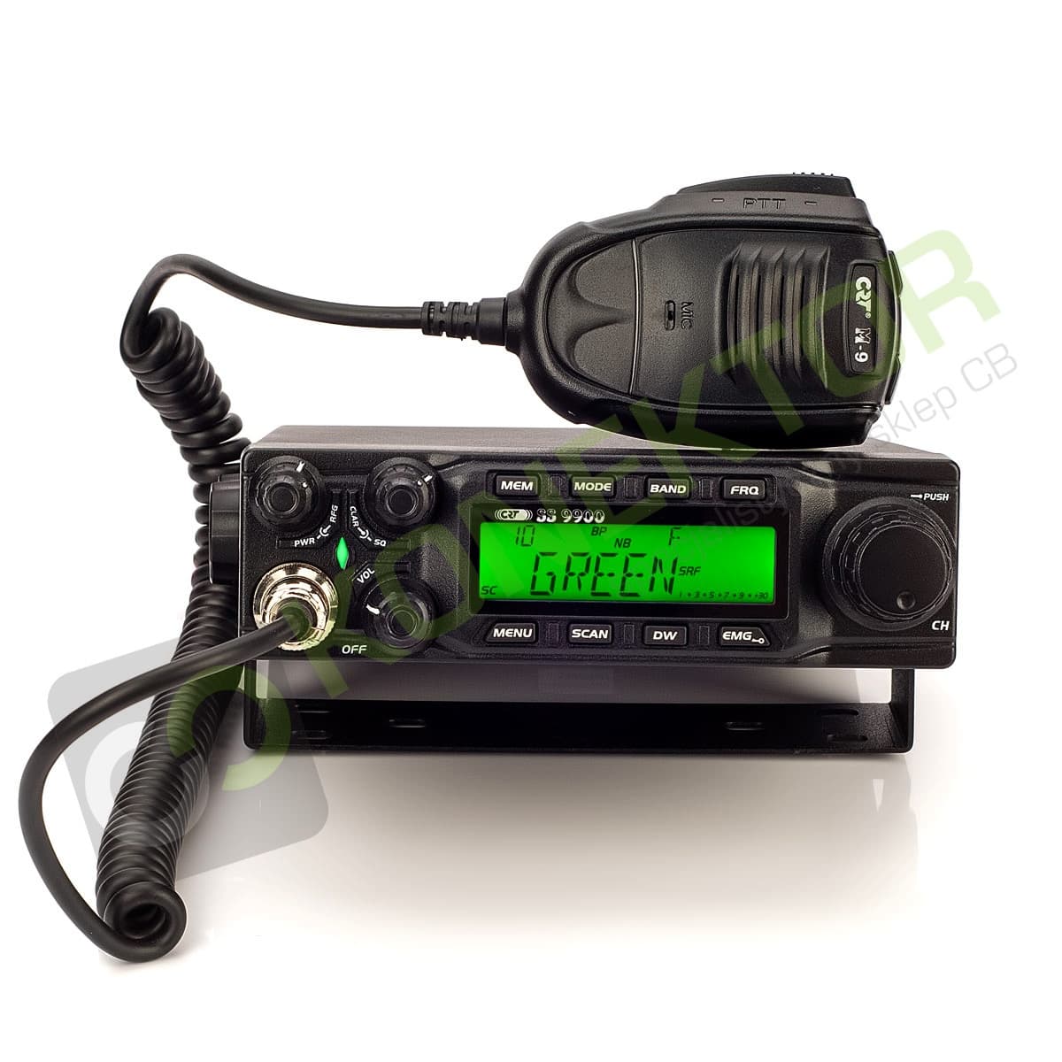 CRT 9900 V4 EXPORT + President DIGIMIKE radio amatorskie AM/FM/SSB TRX 60W - 5-stopniowa redukcja szumów NRC, świetna modulacja, miękki przewód