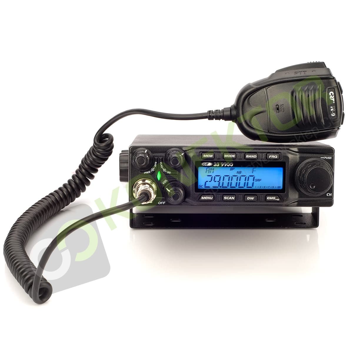 CRT 9900 V4 EXPORT + President DIGIMIKE radio amatorskie AM/FM/SSB TRX 60W - 5-stopniowa redukcja szumów NRC, świetna modulacja, miękki przewód